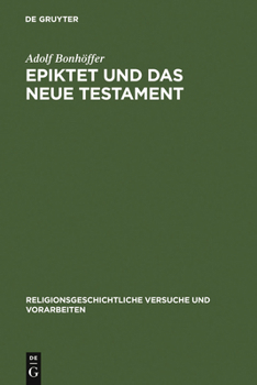 Hardcover Epiktet und das Neue Testament [German] Book