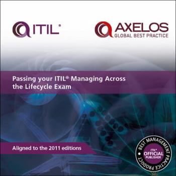 Paperback Passing Your Itil Managing Across the Lifecycle Exam Book