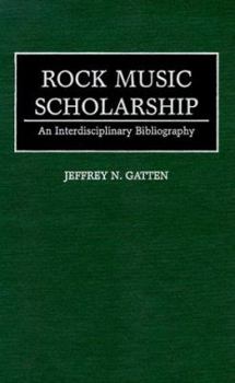Hardcover Rock Music Scholarship: An Interdisciplinary Bibliography Book
