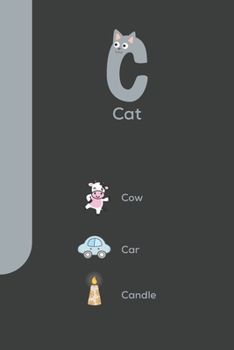 Paperback Alphabet Notebook Letter "C" for Children Book