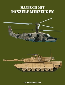 Paperback Malbuch mit Panzerfahrzeugen 2 [German] Book