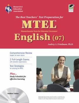 Paperback MTEL English (07): TestWare Edition [With CDROM] Book