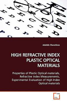 Paperback High Refractive Index Plastic Optical Materials Book