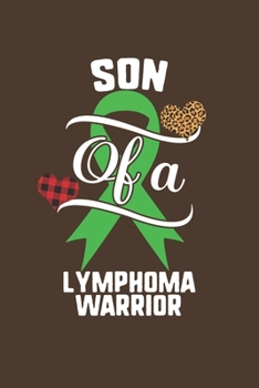 Son Of A Lymphoma Warrior: Lymphoma Awareness Leopard Buffalo Plaid Family Gift