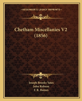 Paperback Chetham Miscellanies V2 (1856) Book