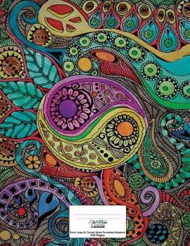 Paperback Cornell Notes XL Notebook: 8.5x11, 250 page, Extra Large Cornell Notebook: Yin Yang Paisley Cover Design Book