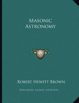 Paperback Masonic Astronomy Book