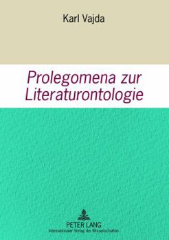 Paperback Prolegomena Zur Literaturontologie [German] Book