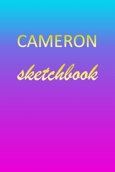 Cameron: Sketchbook | Blank Imaginative Sketch Book Paper | Pink Blue Gold Custom Letter C Personalized Cover | Teach & Practice Drawing for ... Doodle Pad | Create, Imagine & Learn to Draw