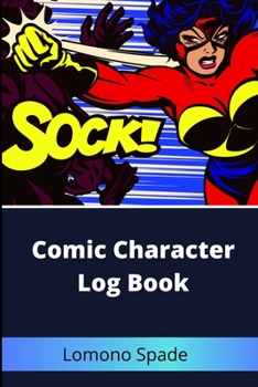 Paperback Comic Character Log Book