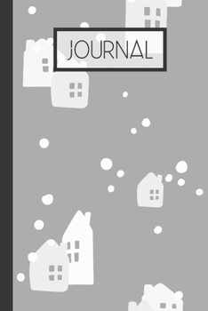 Paperback Journal: Winter Houses Lined 120 Page Journal (6"x 9") Book