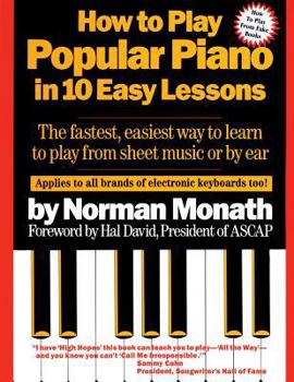 Paperback How to Play Popular Piano in 10 Easy Lessons Book