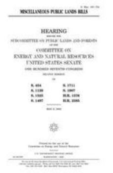 Miscellaneous public lands bills