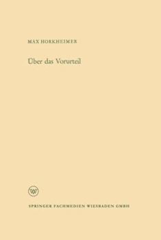 Paperback Über Das Vorurteil [German] Book