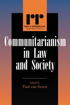 Paperback Communitarianism in Law and Society Book