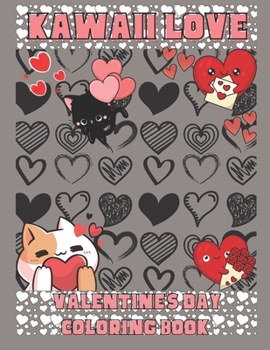 Paperback Kawaii Love: A Valentine's Day Coloring Book