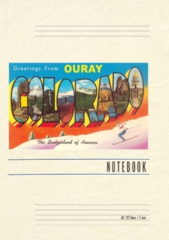 Paperback Vintage Lined Notebook Greetings from Ouray, Colorado Book