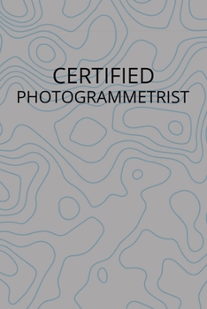 Certified Photogrammetrist: 6" x 9"  5x5 graph paper notebook with 100 cream pages & matte finish cover - For photogrammetry notes, sketches, and more