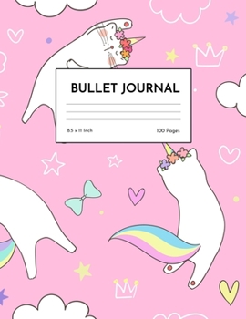 Bullet Journal: Unicorn Dot Grid Notebook - Dotted Note Pad for Kids, Girls, Teens, Tweens, Women - Gifts for Birthday and Christmas | Creative Art 00542