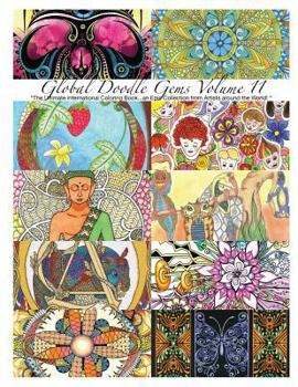 Paperback "Global Doodle Gems" Volume 11: "The Ultimate Adult Coloring Book...an Epic Collection from Artists around the World! " Book