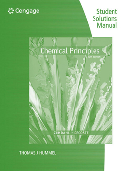 Paperback Student Solutions Manual for Zumdahl/Decoste's Chemical Principles, 8th Book
