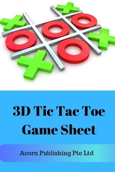 Paperback 3D Tic Tac Toe Game Sheet Book