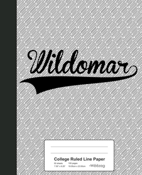 Paperback College Ruled Line Paper: WILDOMAR Notebook Book