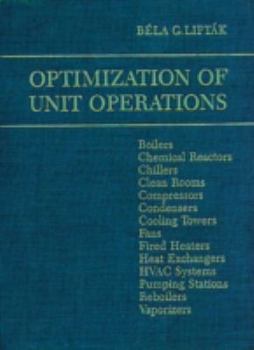 Hardcover Optimization of Unit Operations Book