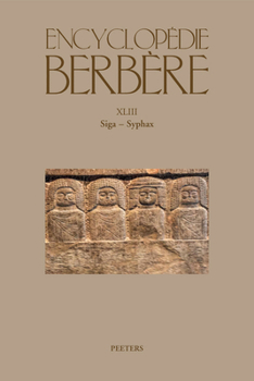 Paperback Encyclopedie Berbere. Fasc. XLIII: Siga - Syphax [French] Book