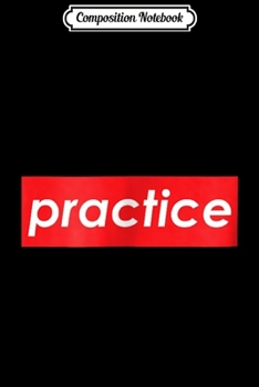 Composition Notebook: Practice Red Box Logo Motivational Journal/Notebook Blank Lined Ruled 6x9 100 Pages