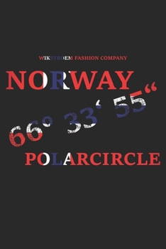 Paperback Wikstroem - Notes: Norway 66 33 55 Polar Circle - Notebook 6x9 checkered Book