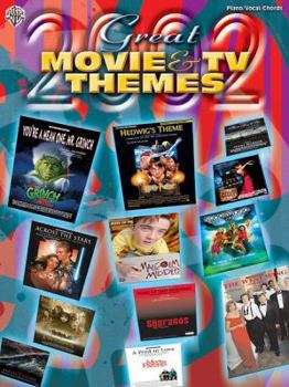 Paperback Great Movie & TV Themes 2002: Piano/Vocal/Chords Book