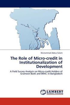 Paperback The Role of Micro-credit in Institutionalization of Development Book