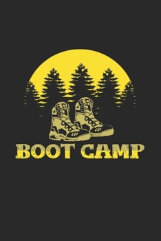 Paperback Boot camp: 6x9 Camping - dotgrid - dot grid paper - notebook - notes Book
