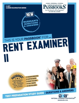 Paperback Rent Examiner II (C-4917): Passbooks Study Guide Book