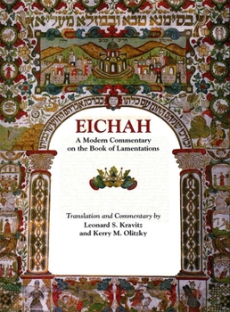 Paperback Eichah on Lamentations Book