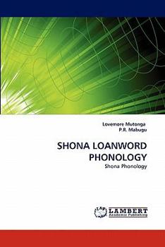 Paperback Shona Loanword Phonology Book