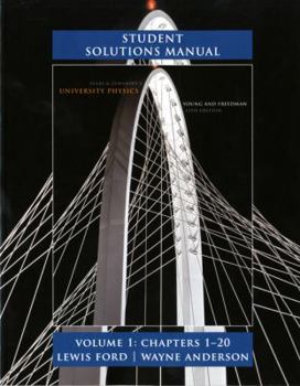 Paperback Student Solutions Manual for University Physics Volume 1 (CHS. 1-20) Book