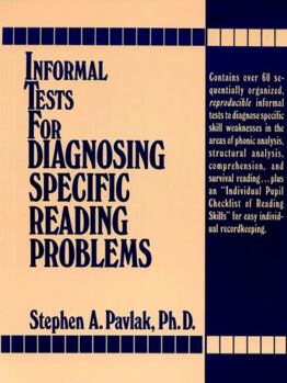 Paperback Informal Tests for Diagnosing Specific Reading Problems Book