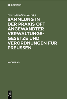 Hardcover Nachtrag [German] Book