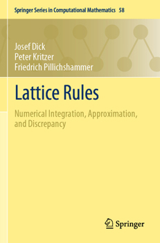 Paperback Lattice Rules: Numerical Integration, Approximation, and Discrepancy Book