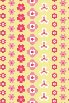 Notes: A Blank Squared Paper Journal with Simple Yellow Flower Striped Pattern Cover Art