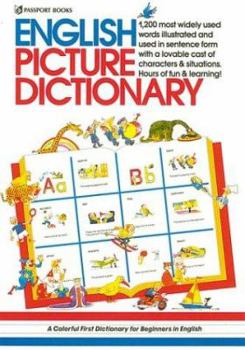 Hardcover English Picture Dictionary Book