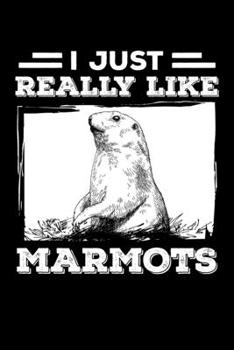 Paperback I Just Really Like Marmots: Graph Paper Journal / Notebook / Diary Gift - 6"x9" - 120 pages - Graph Paper - 5mm x 5mm - Matte Cover Book