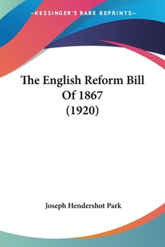 The English Reform Bill Of 1867