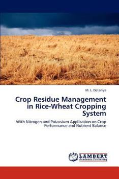 Paperback Crop Residue Management in Rice-Wheat Cropping System Book