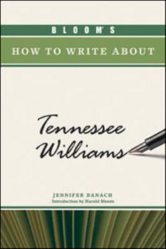 Hardcover Bloom's How to Write about Tennessee Williams Book
