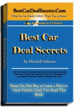 Paperback Secrets to the Best Car Deals Book