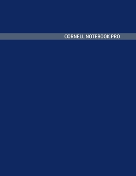 Paperback Cornell Notebook Pro: Large Note Taking System For School And University. College Ruled Pretty Light Notes. Blue Popsicle Grey Leaf Cover - Book