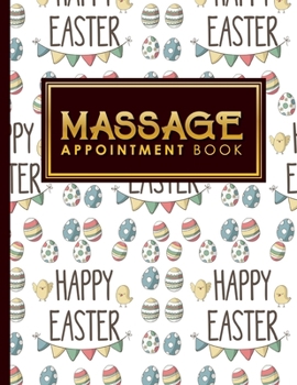 Paperback Massage Appointment Book: 2 Columns Appointment Note, At A Glance Appointment Book, Large Appointment Book, Cute Easter Egg Cover Book